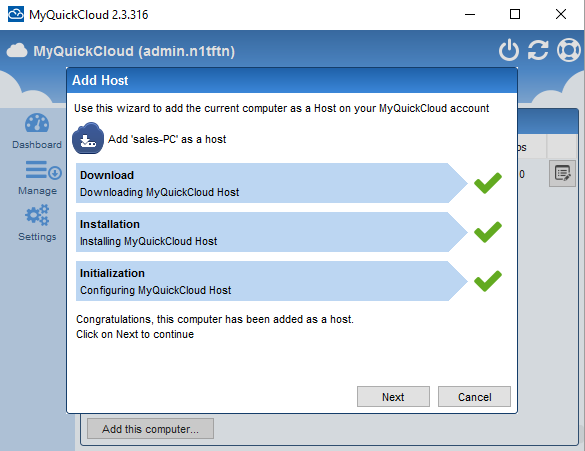 Sign In MyQuickCloud