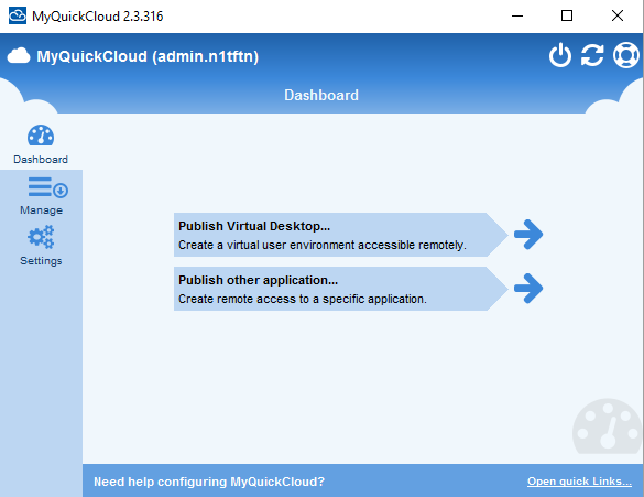 Publish Virtual Desktop